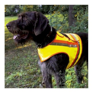 AKAH Reflektorweste für Hunde - Gelb/Rot Grösse: L