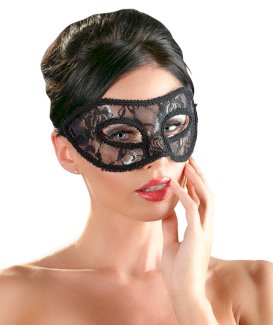 Augenmaske mit Spitze überzogen