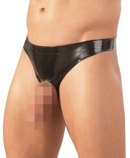 Slip mit Showmaster-Öffnung für Penis und Hoden, Latex - Gratisinserat.com