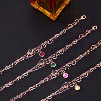 Foto Herz Doppellagige Armband mit Geburtsstein