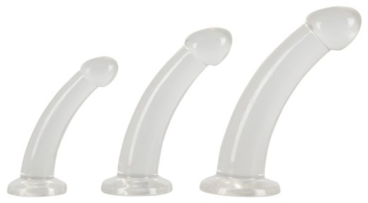 3-teiliges Dildo-Set ?Anal Training?, verschiedene Größen und Gewichte, starker Saugfuß