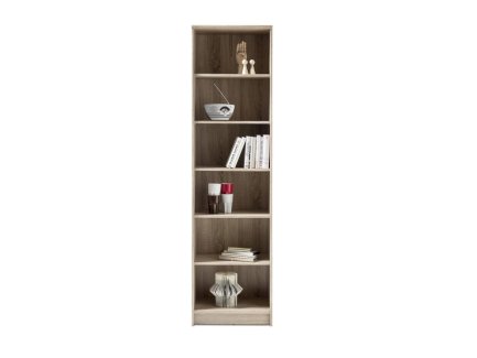 Bücherregal Standregal Sonoma Eiche 54 x 198 cm - 5 Einlegeböden - OPTIMUS