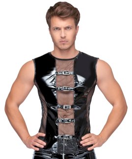 Shirt aus bi-elastischem Lack und Netz - Gratisinserat.com