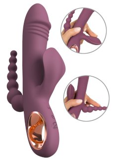 Rabbitvibrator ?Slim Triple Plum? mit Anal-Stimulator - Gratisinserat.com