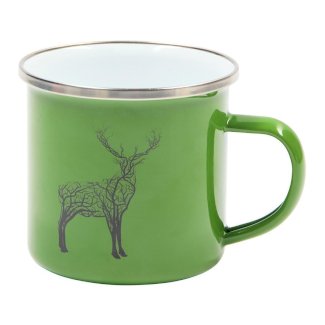 Jagd1 Outdoor Tasse Hirsch Grün