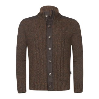 Jagdhund Lodenstrickjacke Herren Ternberg - braun  50   Grösse: 50