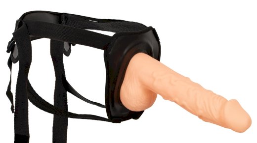 Umschnalldildo ?Erection Assistant Hollow Strap-On?, hohl ? auch die Hoden