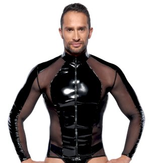 Lack-Shirt mit Netzeinsätzen - Gratisinserat.com