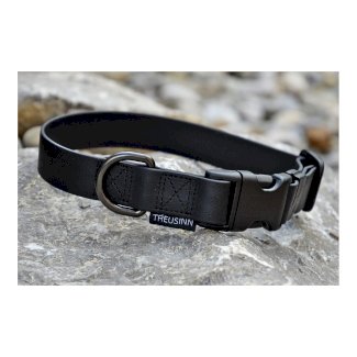Treusinn. Hundehalsband STAY SchwarzXL   Farbe: Schwarz, Grösse: XL